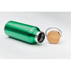 Vue Flacon double paroi 500 ml - Helsinki de couleur vert| Krokrodeal