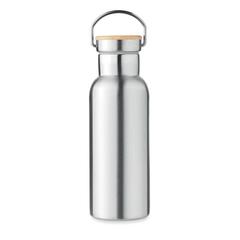 Vue Flacon double paroi 500 ml - Helsinki de couleur gris| Krokrodeal