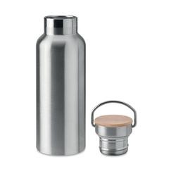 Vue Flacon double paroi 500 ml - Helsinki de couleur gris| Krokrodeal