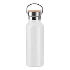 Vue Flacon double paroi 500 ml - Helsinki de couleur blanc| Krokrodeal