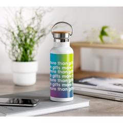 Vue Flacon double paroi 500 ml - Helsinki de couleur blanc| Krokrodeal