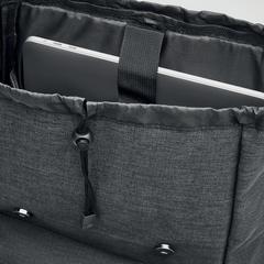 Vue Sac à dos en polyester 600D - Riga de couleur noir| Krokrodeal