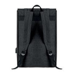 Vue Sac à dos en polyester 600D - Riga de couleur noir| Krokrodeal