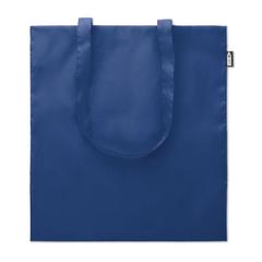 Vue Sac shopping en RPET - Totepet de couleur bleu| Krokrodeal