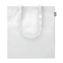 Vue Sac shopping en RPET - Totepet de couleur blanc| Krokrodeal