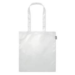Vue Sac shopping en RPET - Totepet de couleur blanc| Krokrodeal