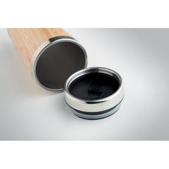 Vue Gourde double paroi Bambou 400ml - Rodeodrive+ de couleur marron| Krokrodeal