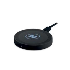 Vue Chargeur sans fil rond - Wireless plato de couleur noir| Krokrodeal