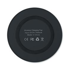 Vue Chargeur sans fil rond - Wireless plato de couleur noir| Krokrodeal