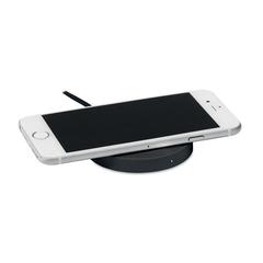 Vue Chargeur sans fil rond - Wireless plato de couleur noir| Krokrodeal