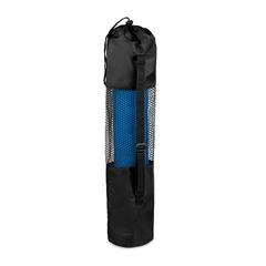 Vue Tapis de yoga avec pochette. - Yogi de couleur bleu| Krokrodeal
