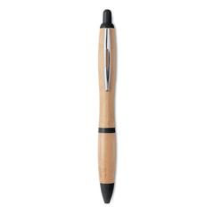 Stylo bille en ABS et bambou. - Rio bamboo publicitaire pas cher
