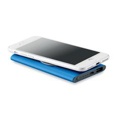 Vue Powerbank sans fil 4000mAh. - Power&wireless de couleur bleu| Krokrodeal