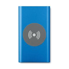 Vue Powerbank sans fil 4000mAh. - Power&wireless de couleur bleu| Krokrodeal