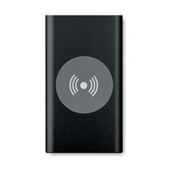 Vue Powerbank sans fil 4000mAh. - Power&wireless de couleur noir| Krokrodeal