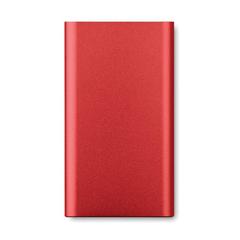 Vue Powerbank sans fil 4000mAh. - Power&wireless de couleur rouge| Krokrodeal
