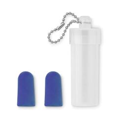 Vue Bouchons d'oreilles - Buds to go de couleur bleu| Krokrodeal