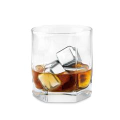 Vue Set 4 glaçons en acier inox - Icy de couleur noir| Krokrodeal