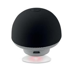 Vue Haut-parleur sans fil 3W. - Mushroom de couleur noir| Krokrodeal