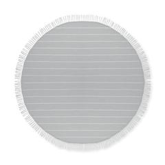 Vue Serviette de plage ronde - Round malibu de couleur gris| Krokrodeal