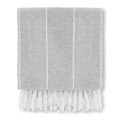 Vue Serviette de plage ronde - Round malibu de couleur gris| Krokrodeal