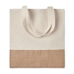 Sac à provisions avec jute. - India tote publicitaire pas cher