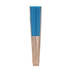 Vue Eventail manuel. - Fanny wood de couleur bleu| Krokrodeal