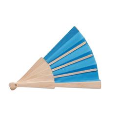 Vue Eventail manuel. - Fanny wood de couleur bleu| Krokrodeal