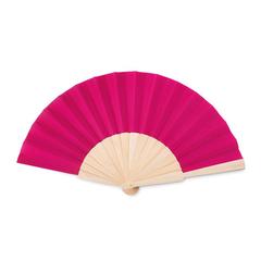 Vue Eventail manuel. - Fanny wood de couleur rose| Krokrodeal