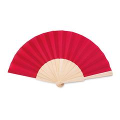 Vue Eventail manuel. - Fanny wood de couleur rouge| Krokrodeal