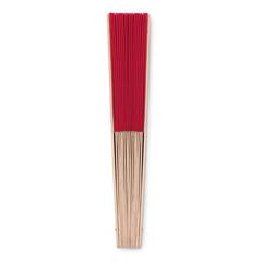 Vue Eventail manuel. - Fanny wood de couleur rouge| Krokrodeal