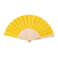Vue Eventail manuel. - Fanny wood de couleur jaune| Krokrodeal