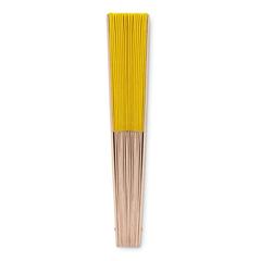 Vue Eventail manuel. - Fanny wood de couleur jaune| Krokrodeal
