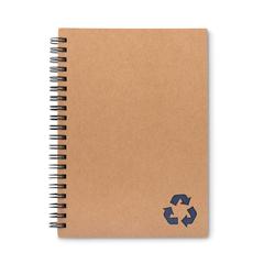 Vue Cahier à spirales 70 feuilles. - Piedra de couleur bleu| Krokrodeal