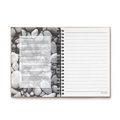 Vue Cahier à spirales 70 feuilles. - Piedra de couleur bleu| Krokrodeal