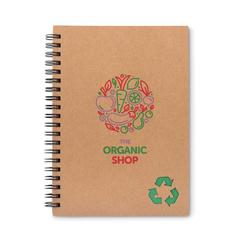 Vue Cahier à spirales 70 feuilles. - Piedra de couleur vert| Krokrodeal