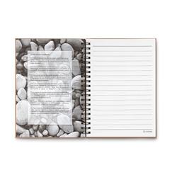Vue Cahier à spirales 70 feuilles. - Piedra de couleur rouge| Krokrodeal