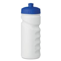 Vue Gourde sport PE 500ml. - Spot eight de couleur bleu| Krokrodeal