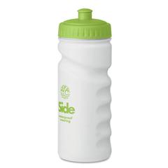Vue Gourde sport PE 500ml. - Spot eight de couleur vert| Krokrodeal
