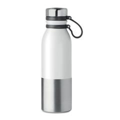 Vue Bouteille double paroi 600ml. - Iceland de couleur blanc| Krokrodeal