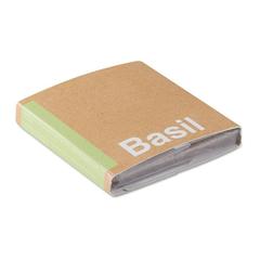Vue Substrat avec graines Basilic. - Basil de couleur marron| Krokrodeal