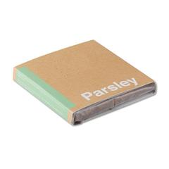Vue Substrat avec graines Persil - Parsely de couleur marron| Krokrodeal