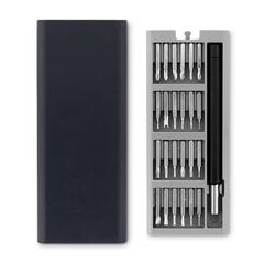 Vue Jeu 24 tournevis en coffret. - Toolbox de couleur noir| Krokrodeal