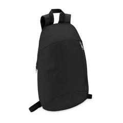 Vue Sac à dos poche frontale - Tirana de couleur noir| Krokrodeal