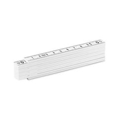 Vue Règle pliable 1 mètre - Meter de couleur blanc| Krokrodeal