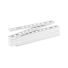 Vue Règle pliable 1 mètre - Meter de couleur blanc| Krokrodeal