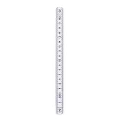 Vue Règle pliable 2m. - 2 meter de couleur blanc| Krokrodeal