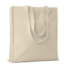 Vue Sac shopping coton 140gr/m² - Portobello de couleur marron| Krokrodeal