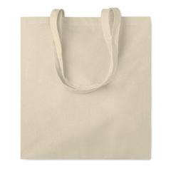 Vue Sac shopping coton 140gr/m² - Portobello de couleur marron| Krokrodeal