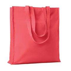 Vue Sac shopping coton 140gr/m² - Portobello de couleur rouge| Krokrodeal